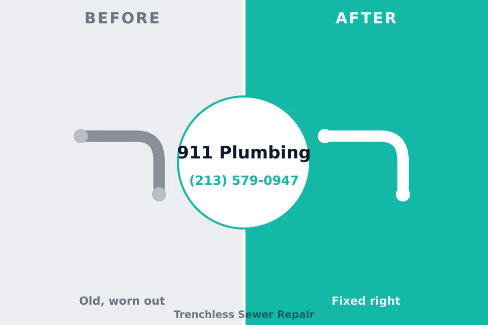 Before and after: plumbing company Limon, CO